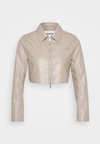 ONLSARAMY JACKET - Faux leather jacket - fungi
