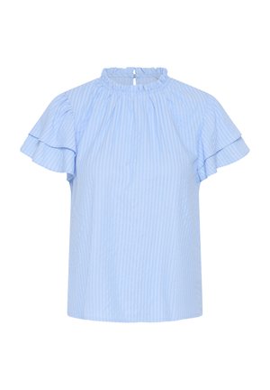 Kaffe, KAFLOOR BLOUSE - Blouse - light blue white stripe