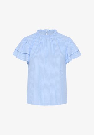 Kaffe, KAFLOOR BLOUSE - Blouse - light blue white stripe