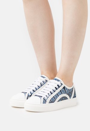 BINDING LACE UP - Tenisice - toni blu denim