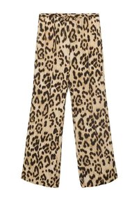 FLUID ANIMAL- PRINT - Hlače - mottled beige