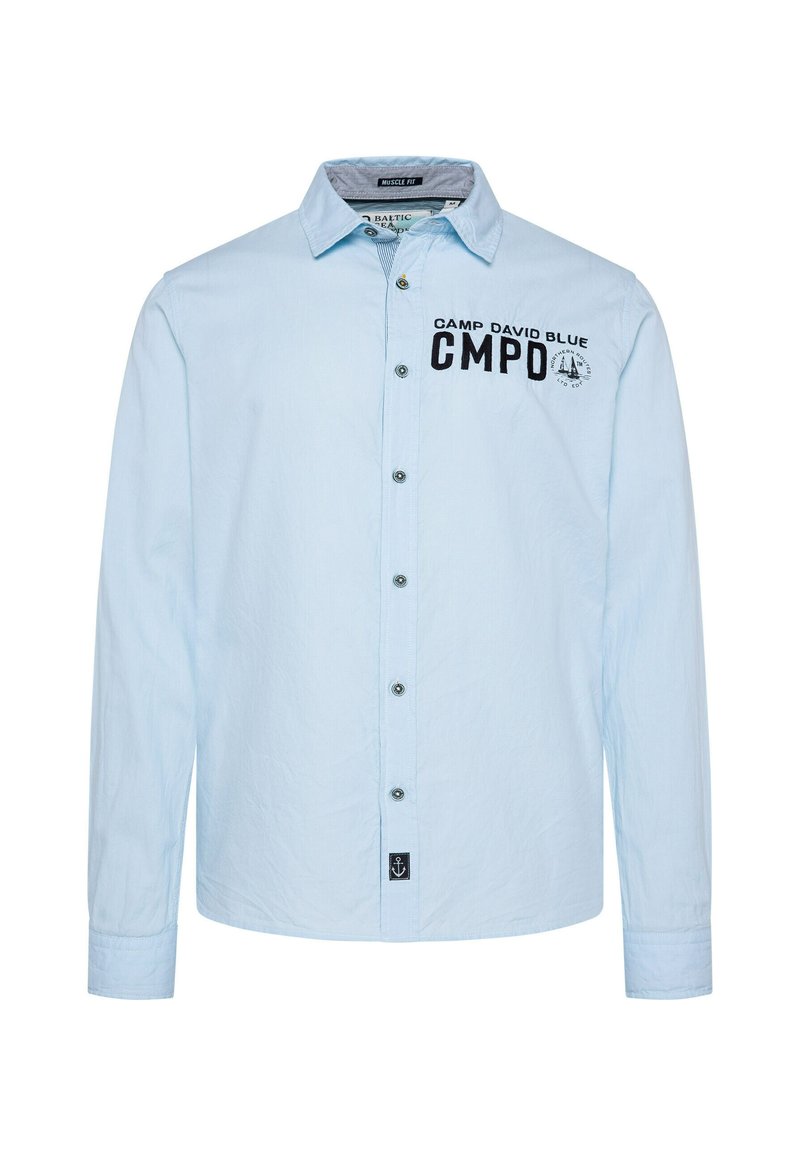 Camp David Camisa De Manga Larga Texturizada Para Hombre Con