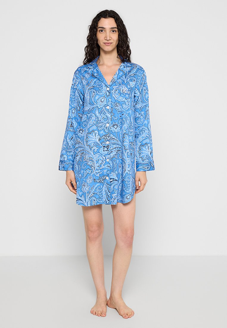 Lauren Ralph Lauren Nachtjapon blauw Lauren Ralph Lauren Nachtjapon blauw