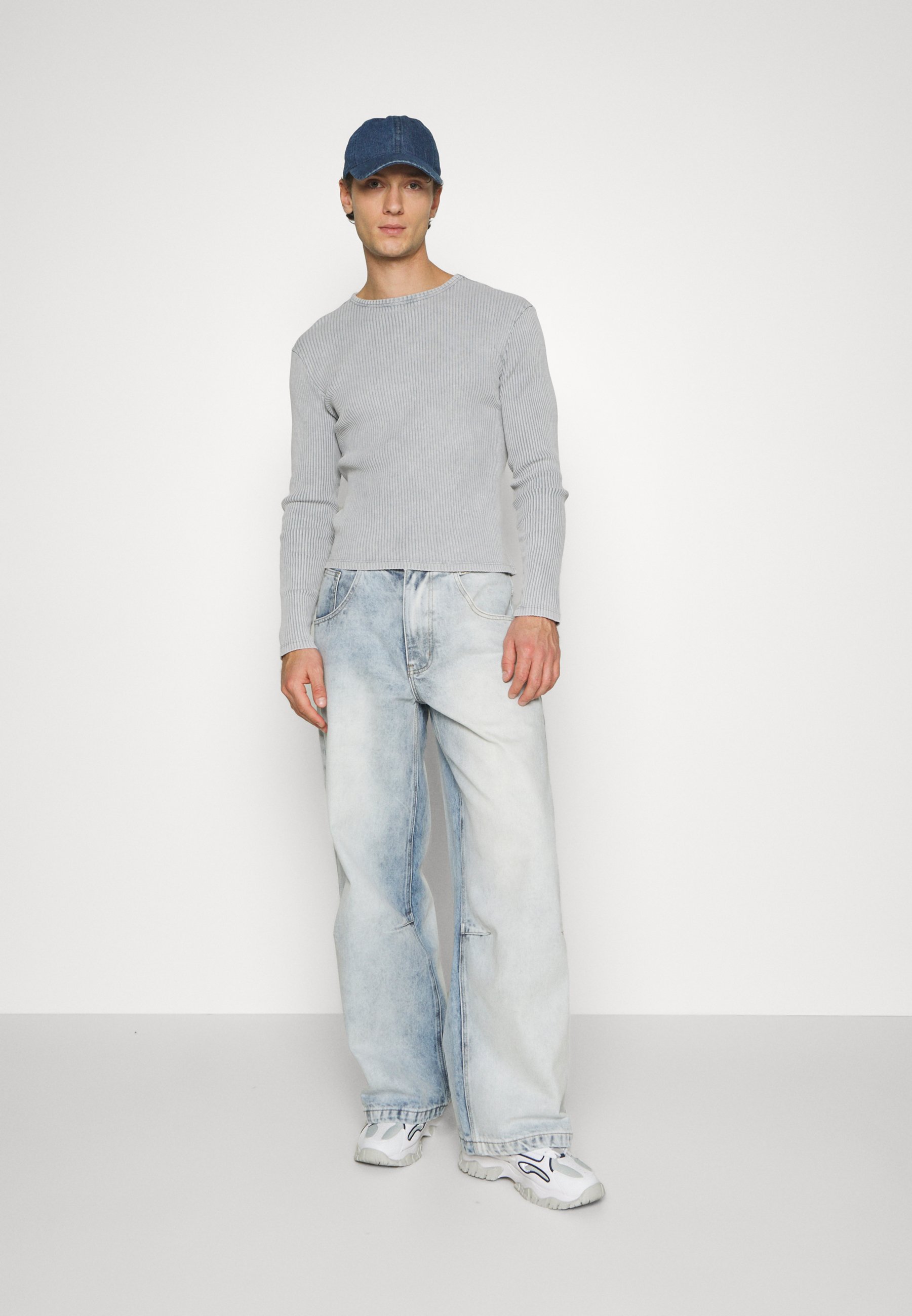 Jaded London ACID LONG SLEEVE TEE - Long sleeved top - grey