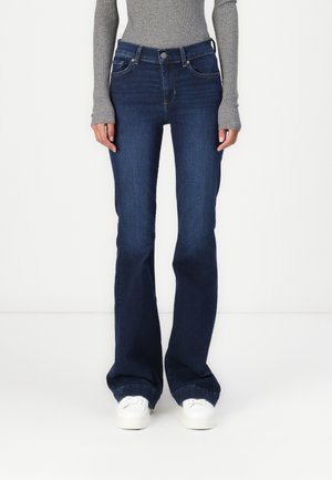 LIU JO PANT AUTHENTIC BEAT - Traperice krojene za nošenje s čizmama - denim blue