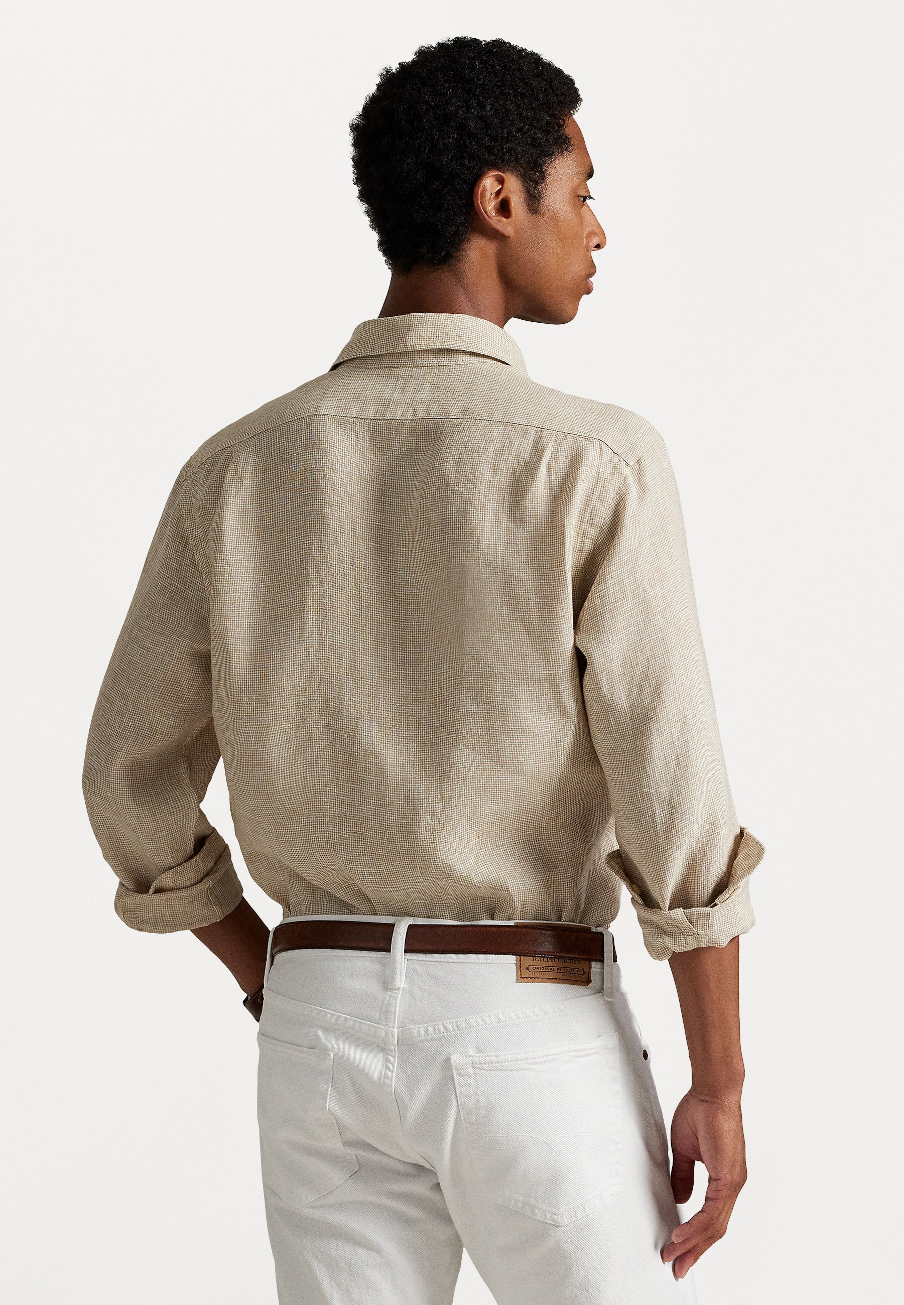 Polo Ralph Lauren CUSTOM FIT LINEN SHIRT - Shirt - coastal beige