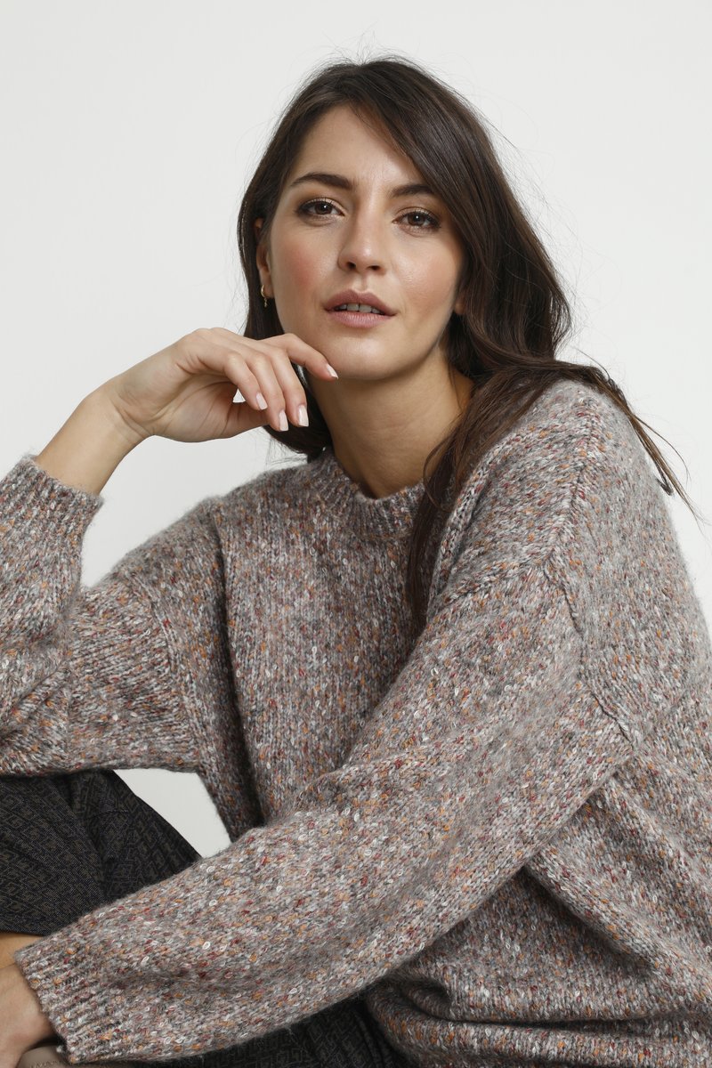 Cream CRKIARA JUMPER Jumper light grey melange/mottled light grey Zalando.ie