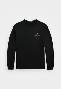 STANDARD FIT LOGO JERSEY T-SHIRT - Top dugih rukava - black