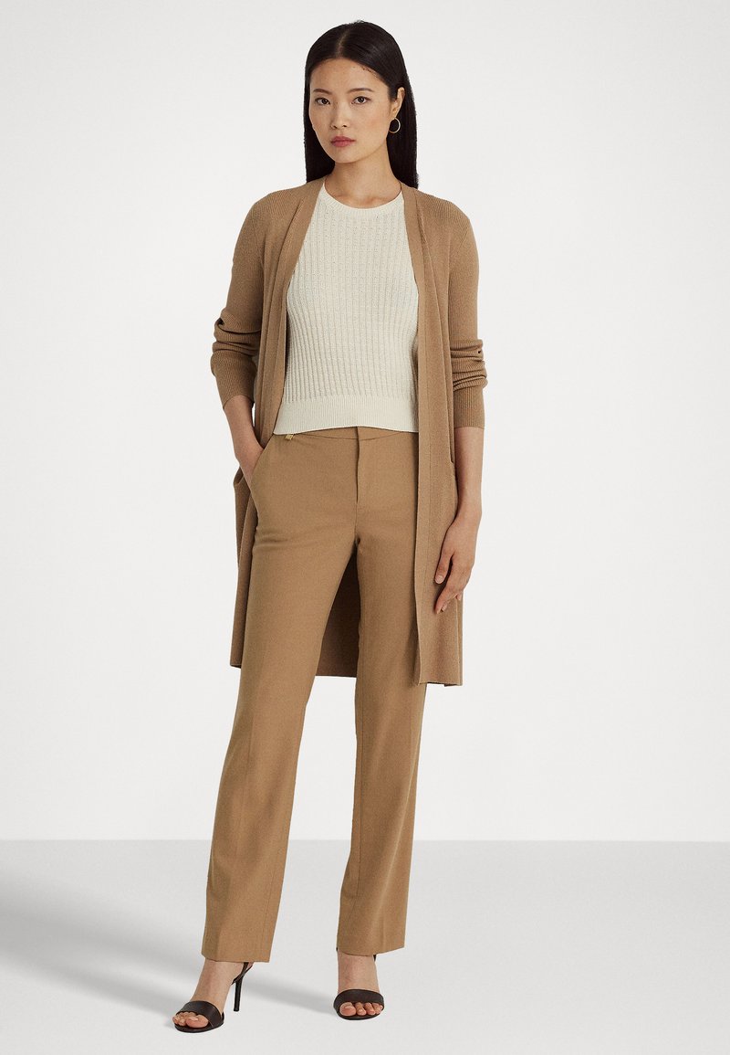 Lauren Ralph Lauren COTTON BLEND CARDIGAN - Kofta - classic camel