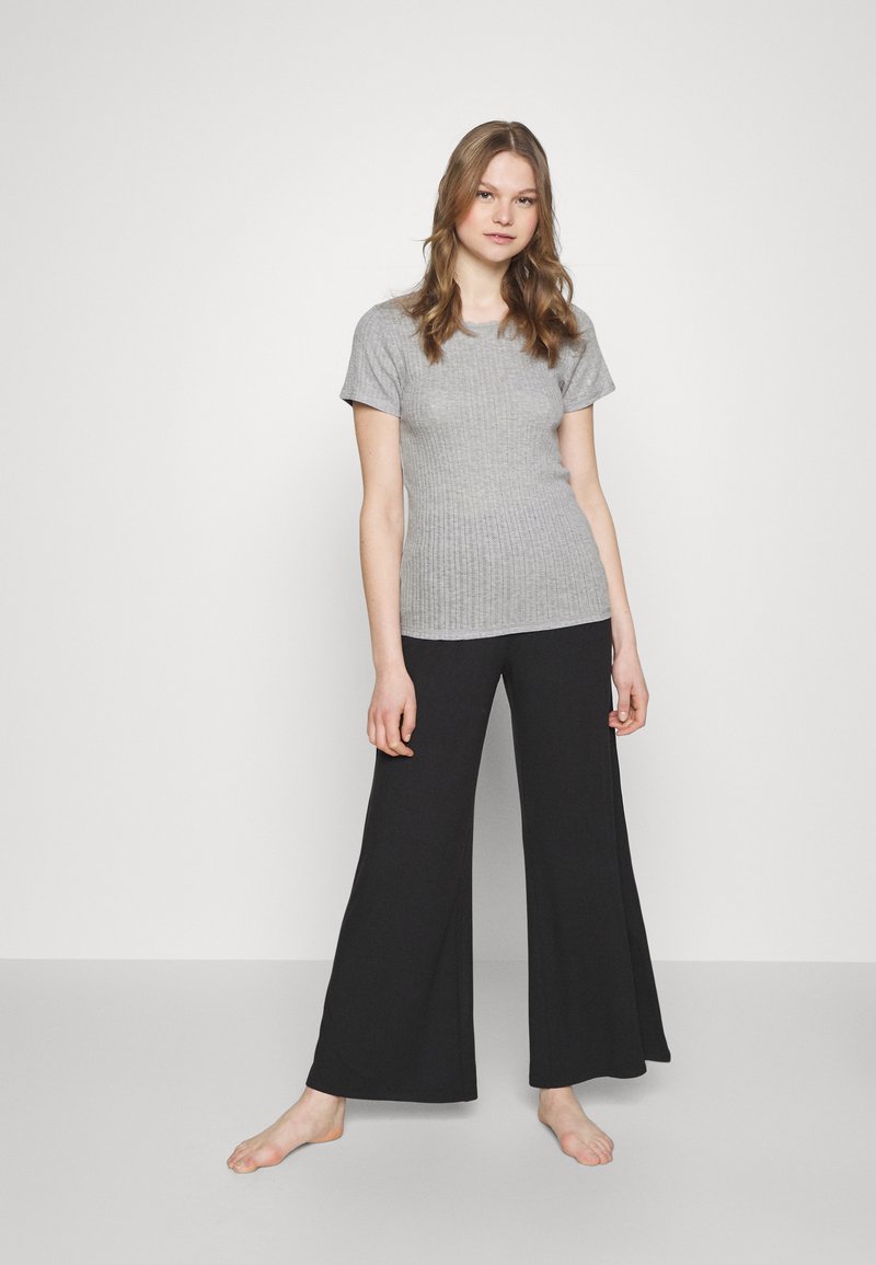 Marks & Spencer THERMAL 2 PACK Pyjamasoverdel black mix/svart