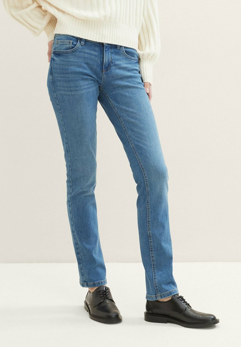TOM TAILOR TTALEXA STRAIGHT FIT - Jean droit - light stone bright blue denim