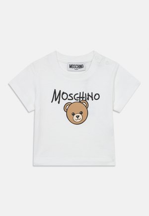MOSCHINO, UNISEX - Trükipildiga T-särk - bianco ottico