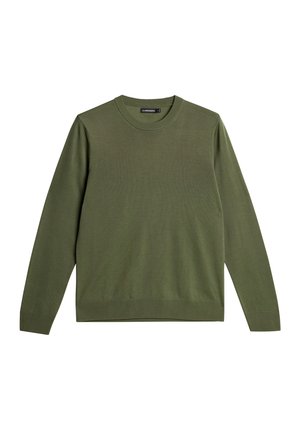 J.LINDEBERG CREW NECK - Pullover - olivine
