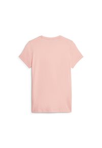 Puma ESSENTIALS LOGO RUNDHALS KURZARM - Camiseta estampada - peach smoothie