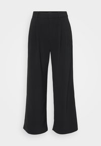 WIDE LEG TRIBECA  - Tygbyxor - black