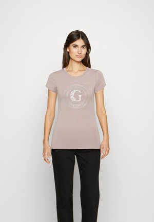 CREST LOGO - T-shirt con stampa - posh taupe