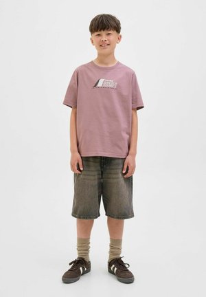 OTIER FRONT PRINT TEE  - T-shirt imprimé - grape shake