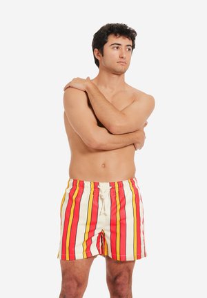Gassa d’Amante Shorts da mare - rosso, arancione, bianco e nero