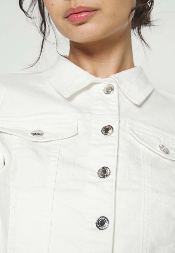 VMLUNA SLIM JACKET MIX  - Denim jacket - cloud dancer3