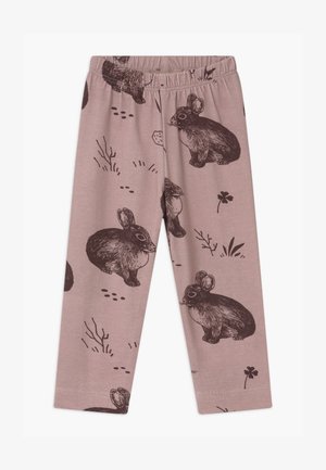 CUTE RABBITS BABY - Leggings - Trousers - pink