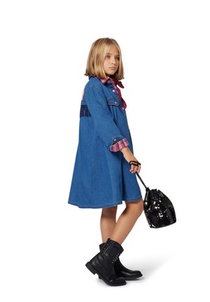 ROBE - Shirt dress - denim indigo blue