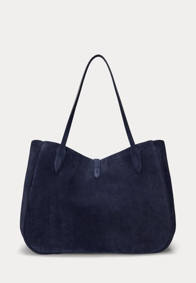 Polo Ralph Lauren POLO ID SUEDE LARGE TOTE - Shopping bags - night