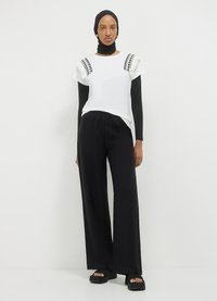 Calliope PASSAMANERIA  - T-shirt con stampa - bianco lana