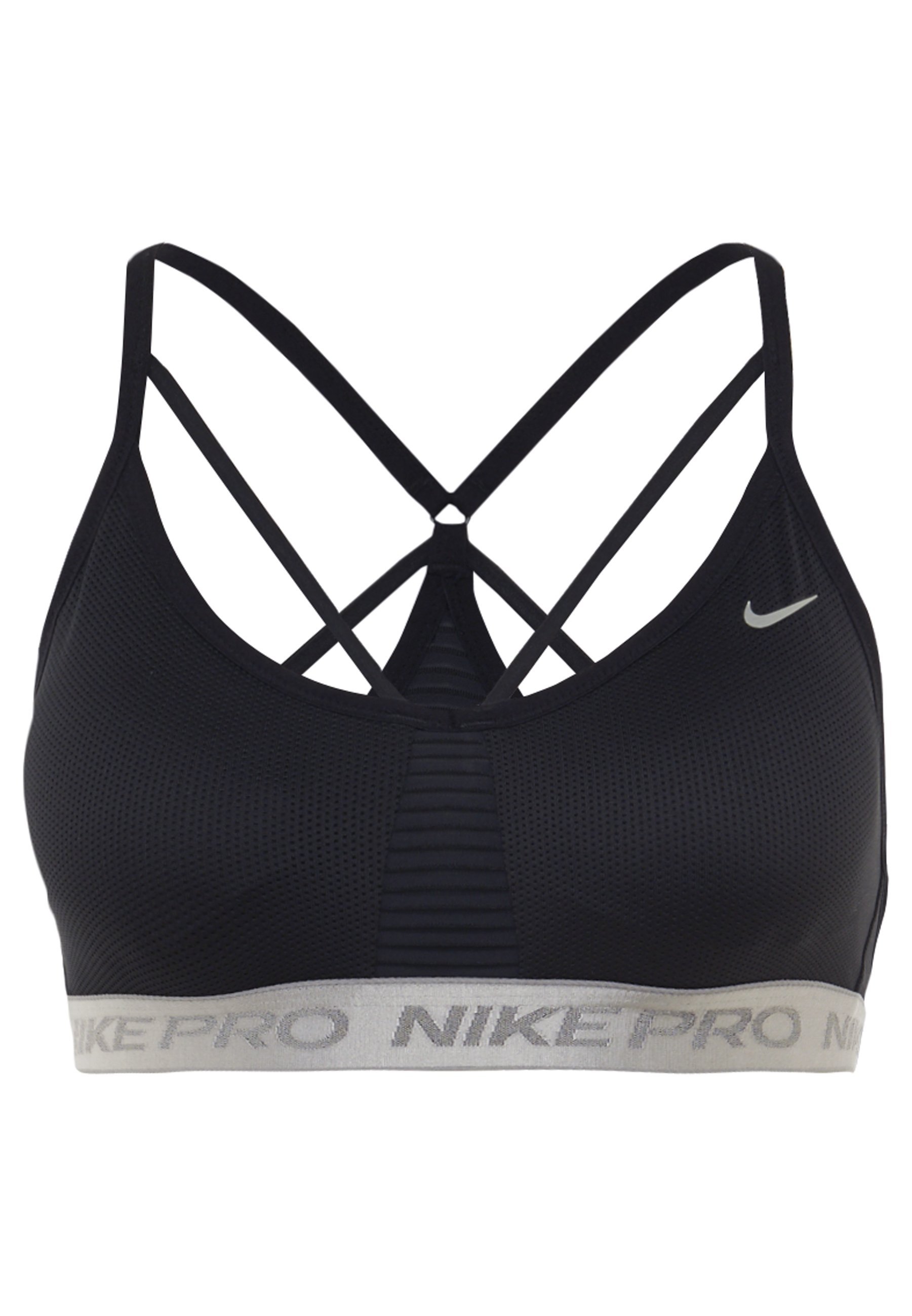 Nike Performance INDY AEROADAPT BRA Sport bh black Nike Indy Aero Adapt sport bh BLACKMETALLIC SILVER Köp