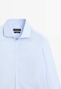 Massimo Dutti SLIM FIT MICRO-CHECKED GARMENT - Zakelijk overhemd - blue