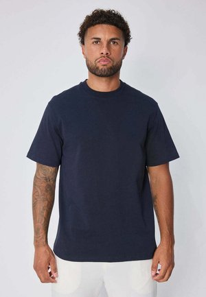 MANCHES COURTES - T-shirt basique - bleu marine