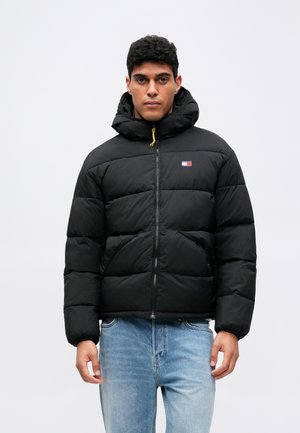HOODED PUFFER - Winterjas - black