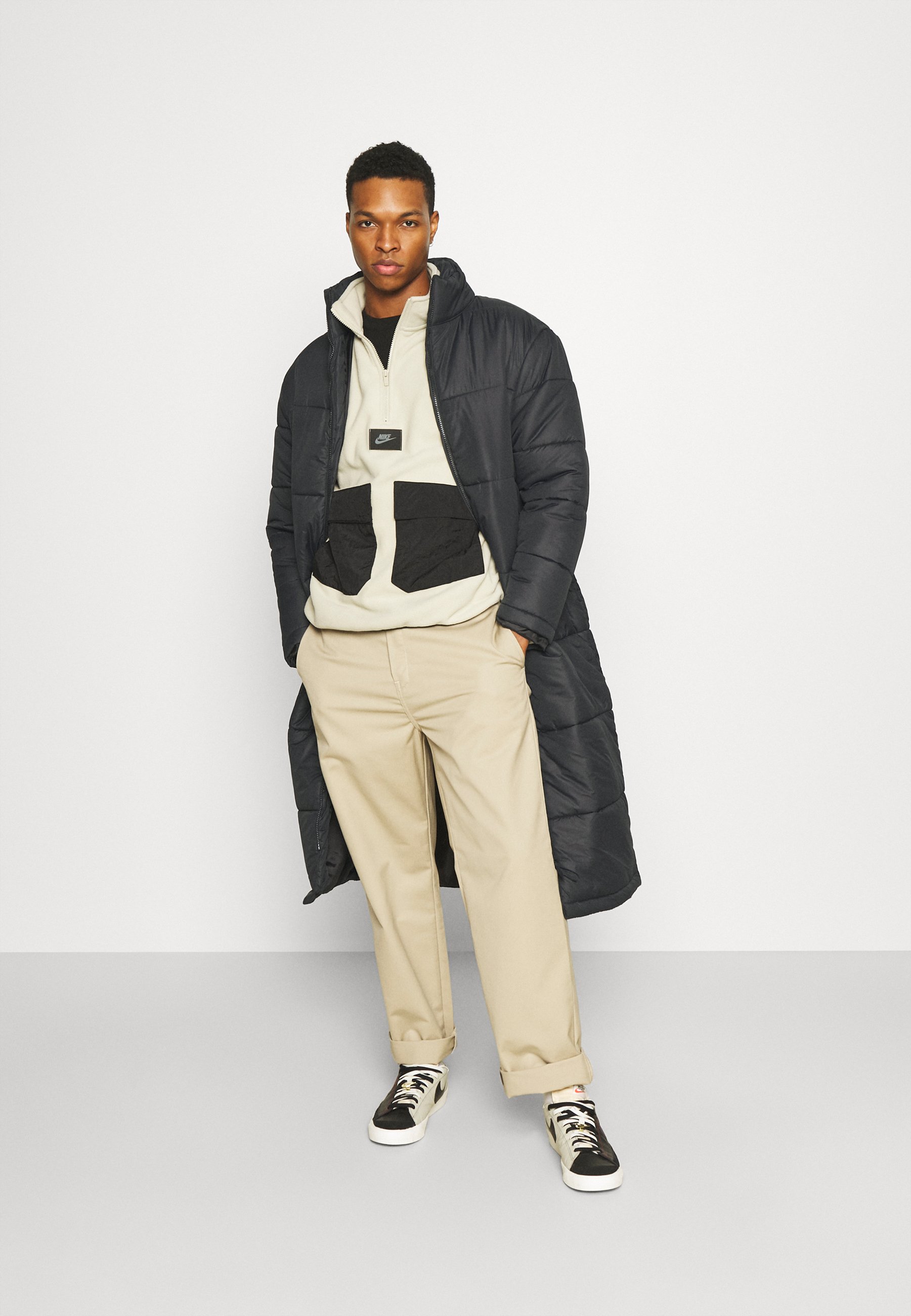 another influence longline quilted jacket