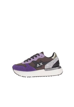 Sneakers basse - viola e marrone