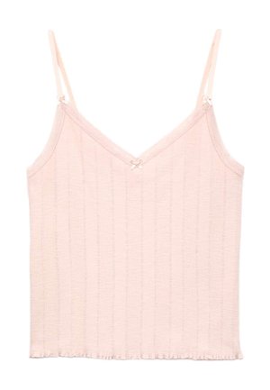 Marks & Spencer, SLUB POINTELLE LACE CAMI PYJAMA TOP. - Nattøj trøjer - pink shell