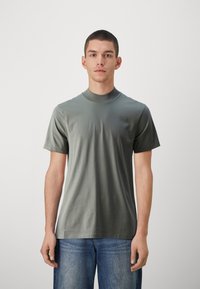 Jack & Jones PREMIUM JPRBLA BASIC TEE TURTLE 2 PACK  - T-shirts - castor gray/light gray