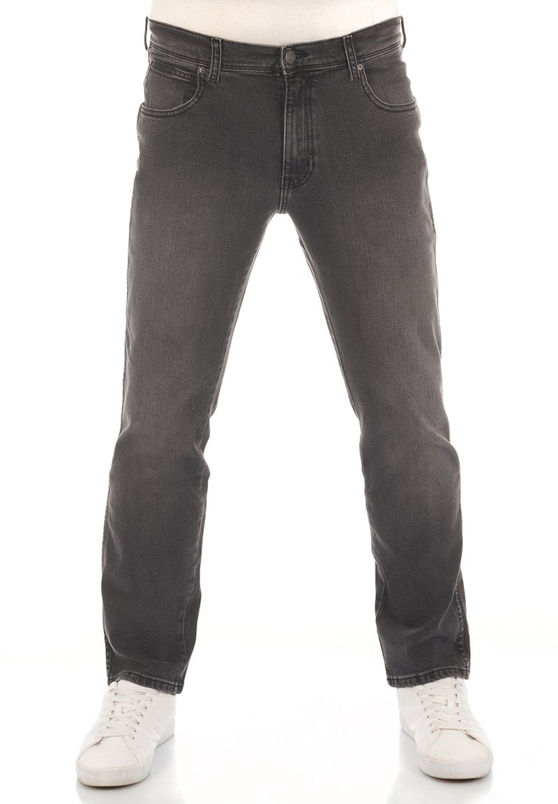 Herren Skinny Fit | Wrangler TEXAS STRETCH Jeans Straight Leg super grey/grey denim - NY41871 Herren Skinny Fit | Wrangler TEXAS STRETCH Jeans Straight Leg super grey/grey denim - NY41871