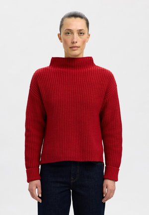 SLFSELMA SUS LS NOOS - Pullover - equestrian red