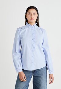 JDY JDYMIO FRILL - Blusa - blue