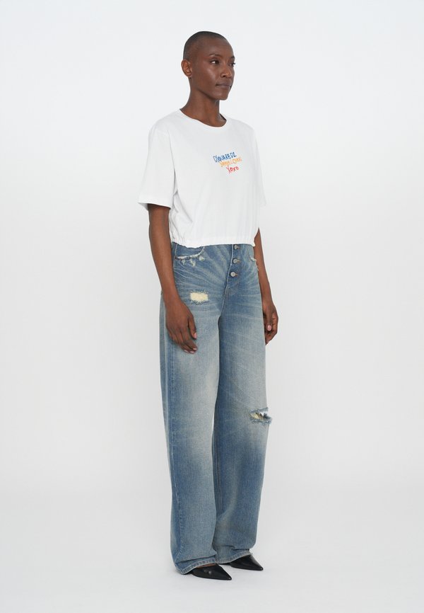 GATHERED TEE - Print T-shirt2