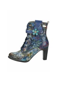 LAURA VITA Botines de tacón - bleu