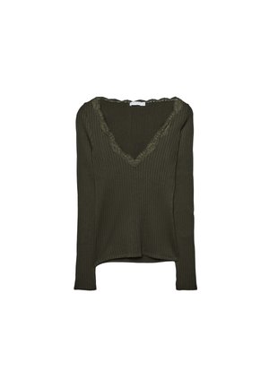 SEAMLESS - Maglietta a manica lunga - dark green