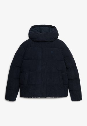 Superdry & Co, SUPERDRY PREMIUM HOODED CORD PUFFER JACKET.. - Winter jacket - eclipse navy