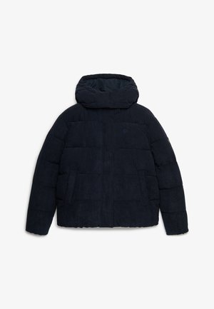 Superdry & Co, SUPERDRY PREMIUM HOODED CORD PUFFER JACKET.. - Winterjas - eclipse navy
