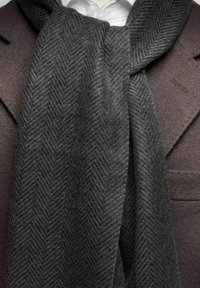 John Henric WOVEN WINTER - Sjal / Tørklæder - black