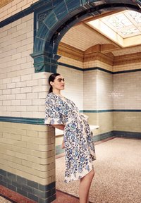 Cath Kidston PRINTED KIMONO - Köntös - blue white floral