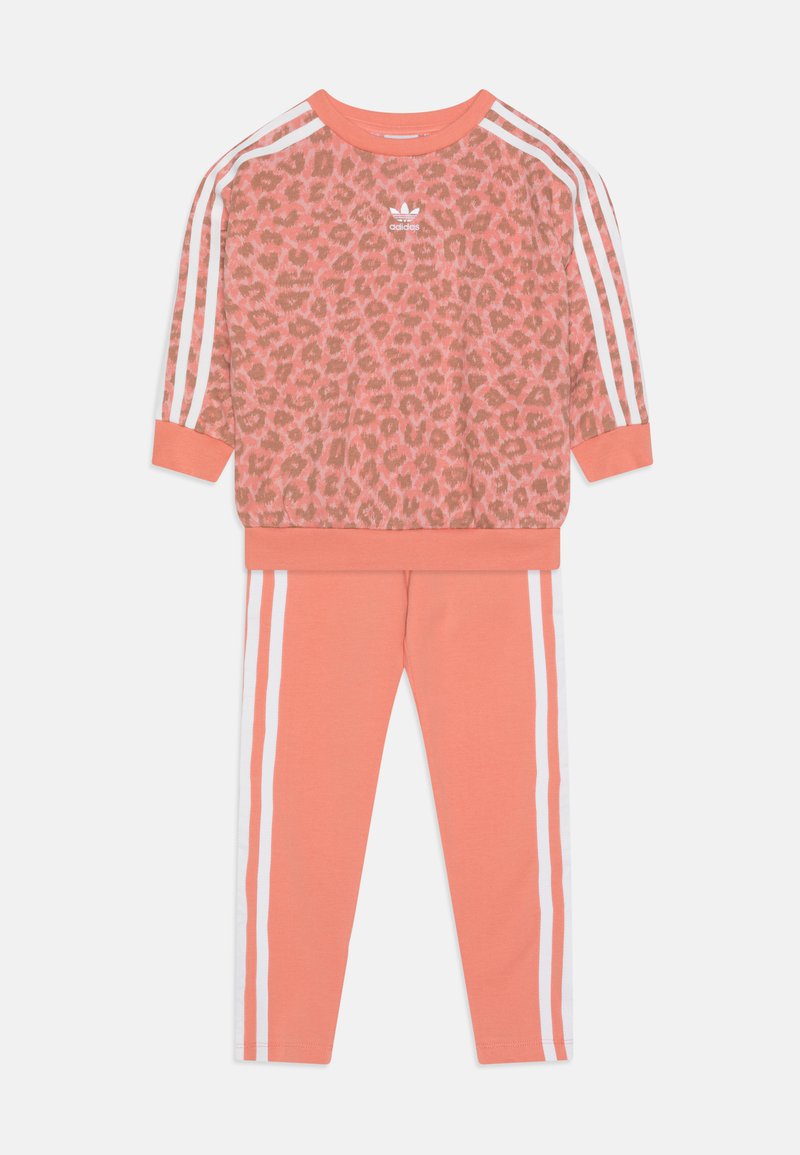 adidas Originals ANIMAL ALLOVER - Leggings - Byxor - mauve/multicolor/white/clay