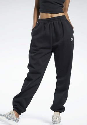 CLASSIC WARDROBE ESSENTIALS COZY FLEECE FOUNDATION - Pantalon de survêtement - black