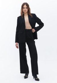 OXXO Bodysuit With Square Neck - T-Shirt Top - Pitkähihainen paita - warm taupe