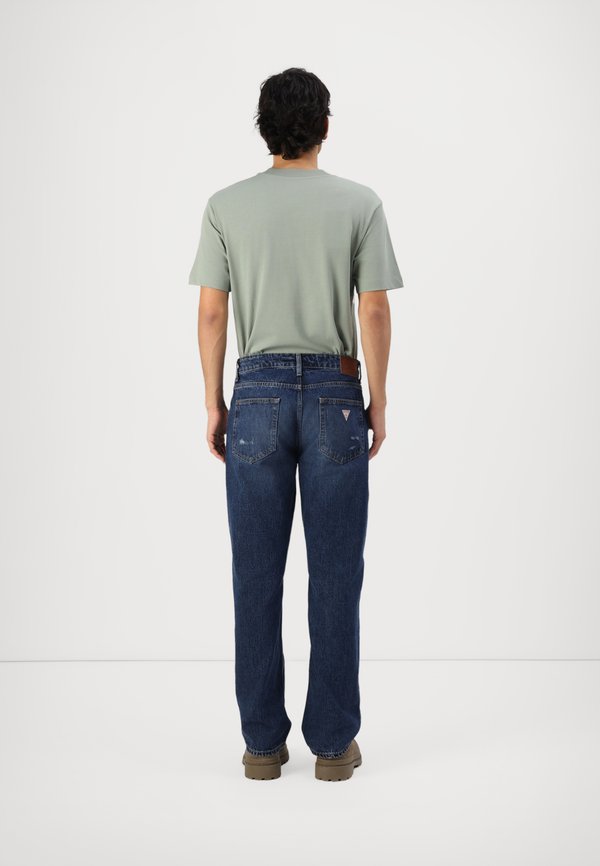 Relaxed fit jeans - distressed dark2