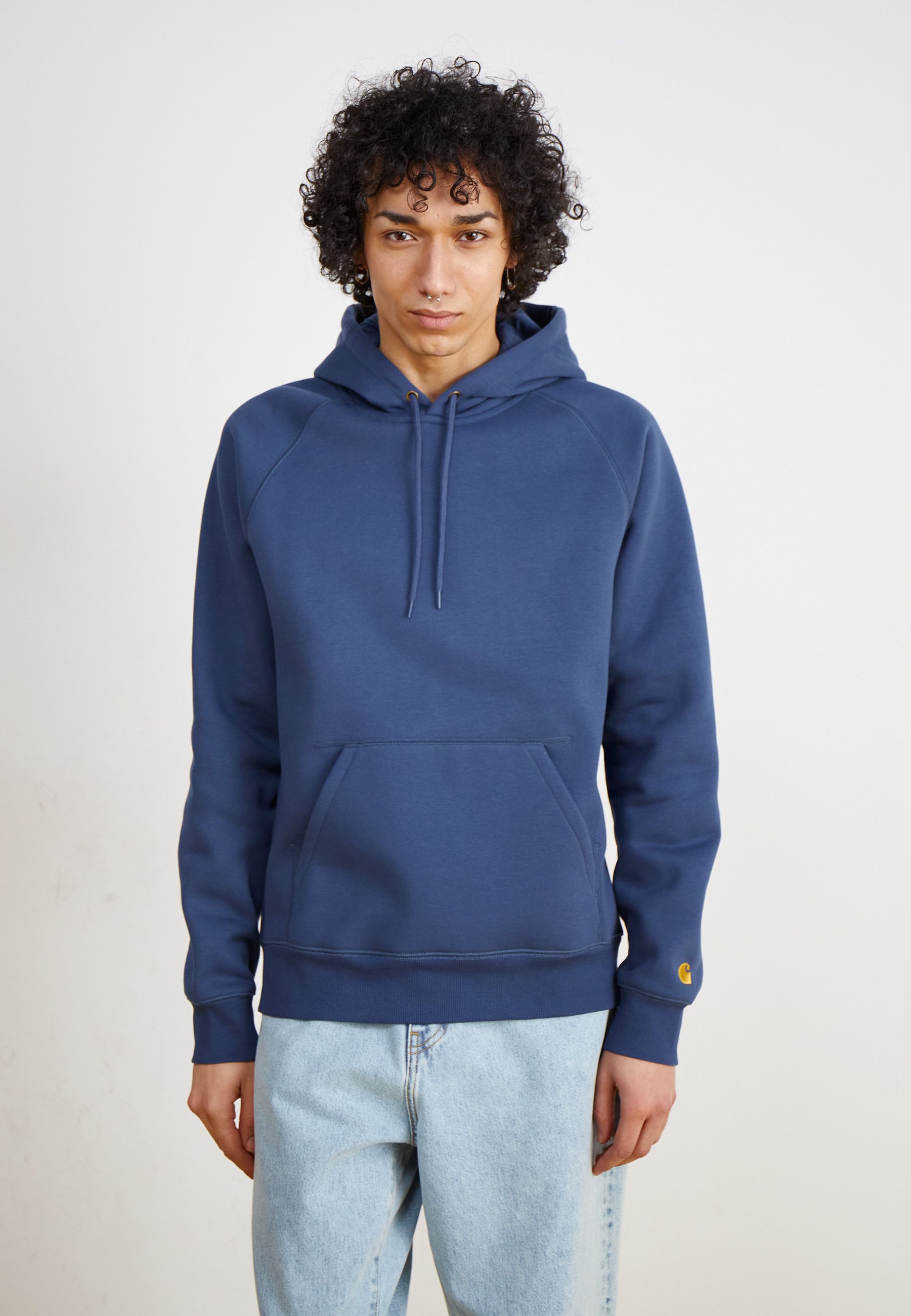 Carhartt WIP HOODED CHASE - Sweatshirt - dusky blue/blue